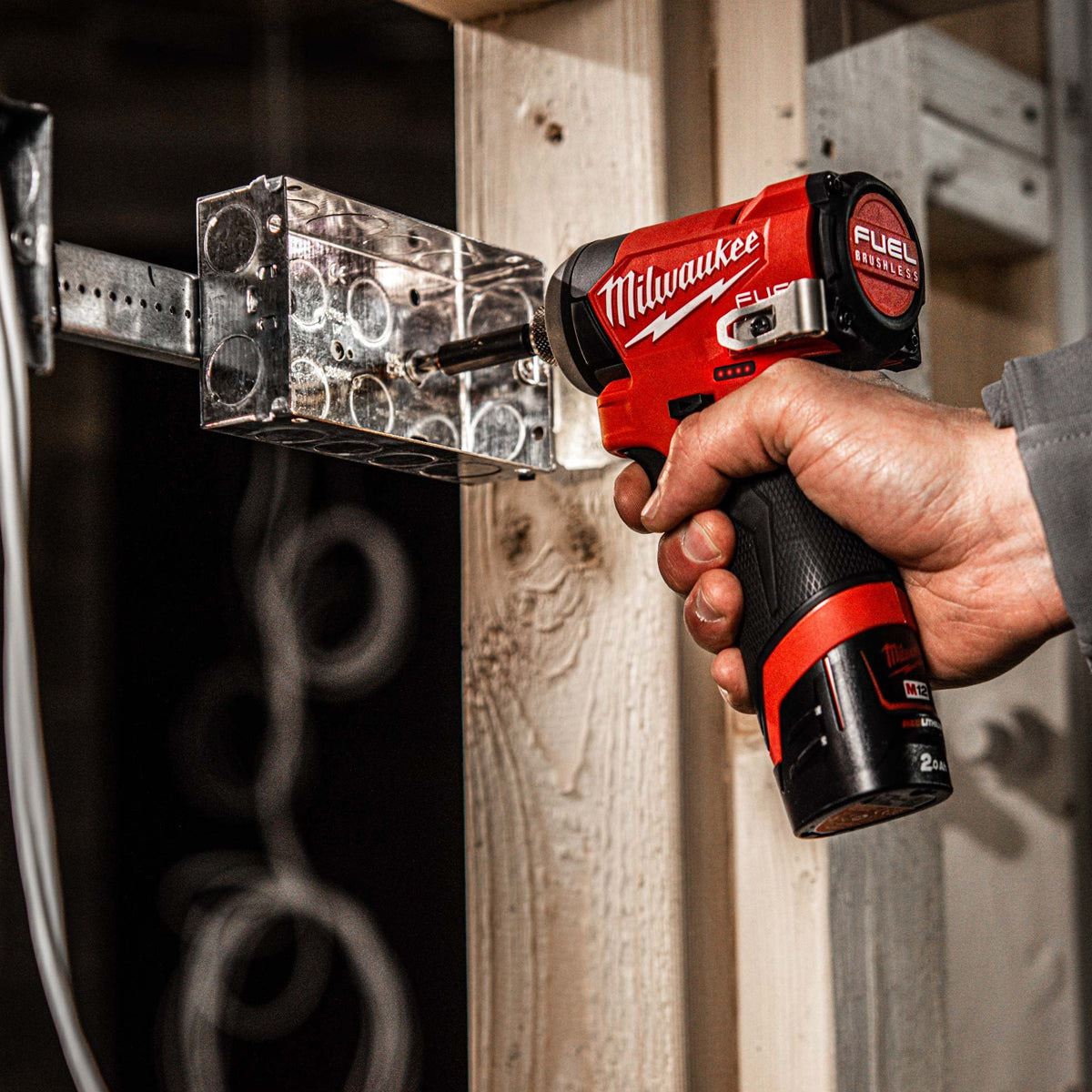 Milwaukee M12FID2-0 12V Brushless Impact Driver with 1 x 5.0Ah Battery & Charger